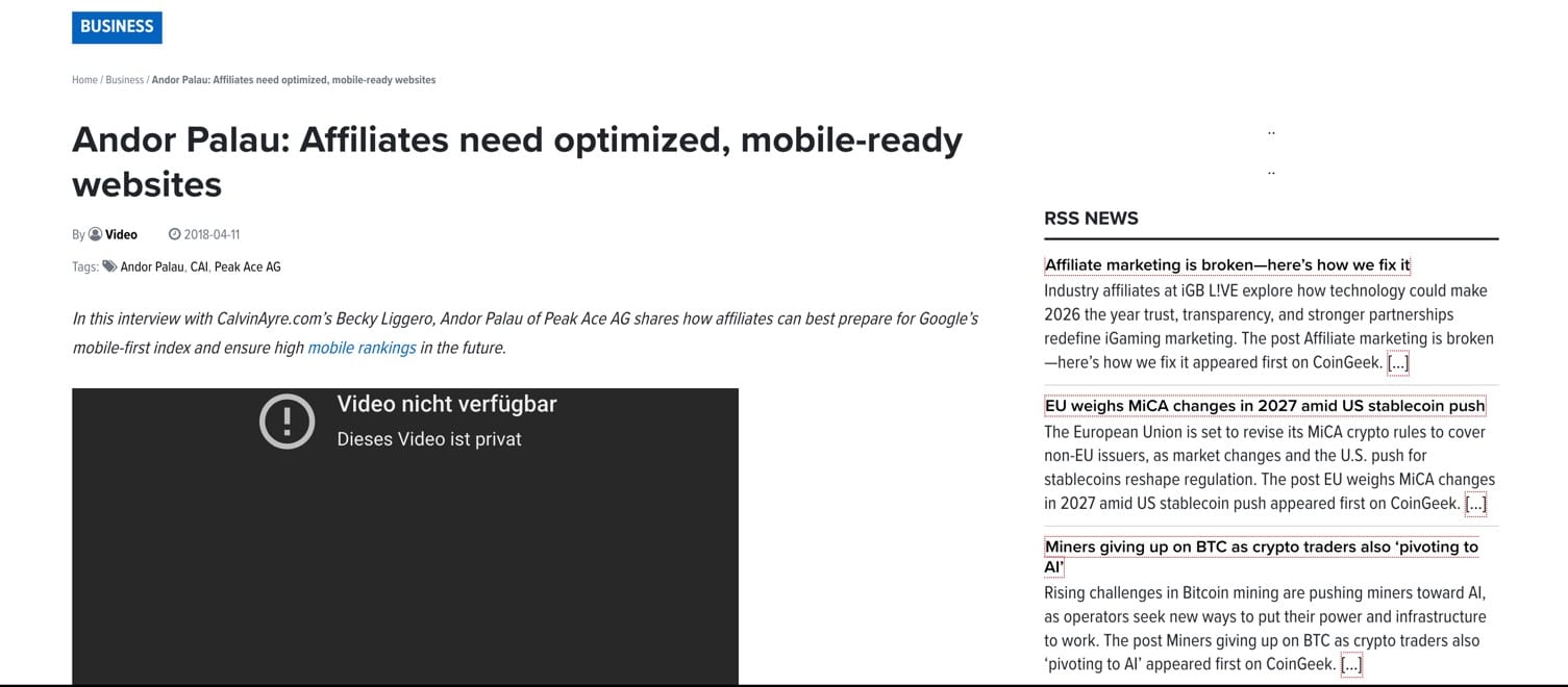 Affiliates Mobile-Ready