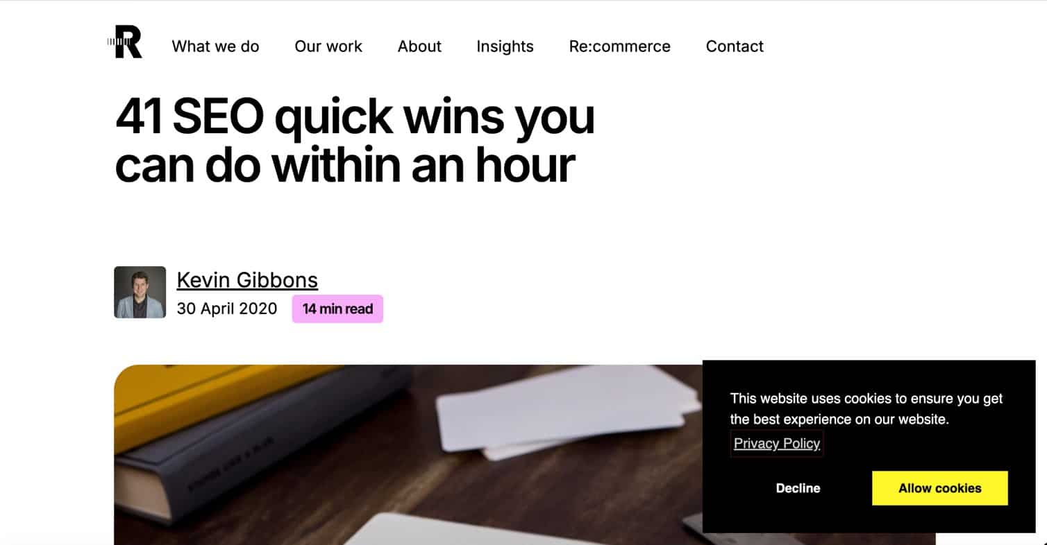 SEO Quick Win
