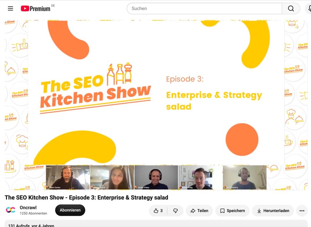 The SEO Kitchen Show